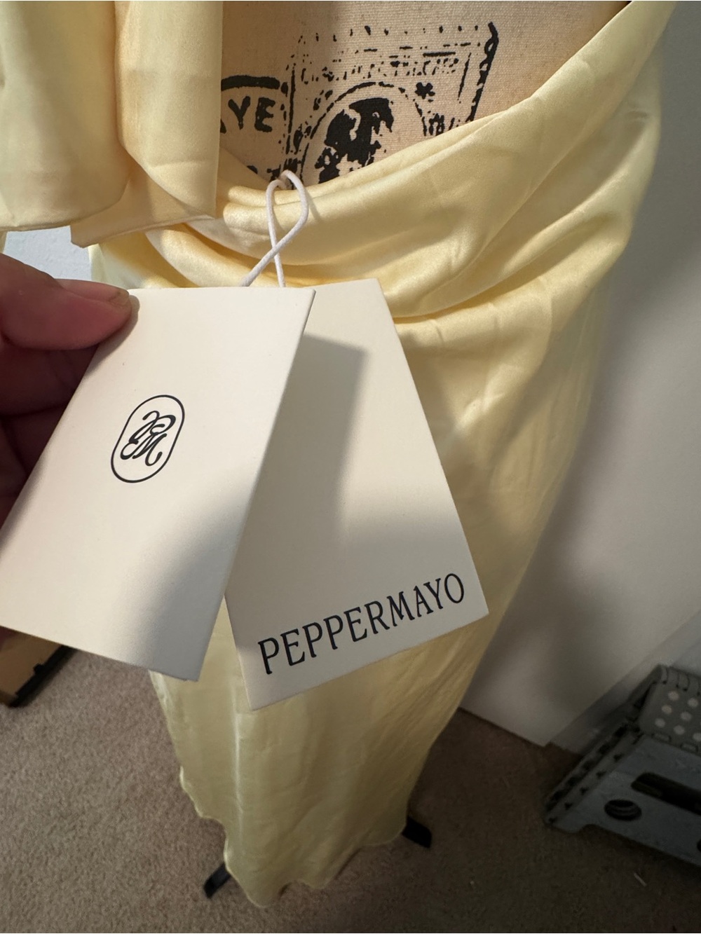 Peppermayo Alicia Satin Halter Maxi Dress - Picture 5 of 6